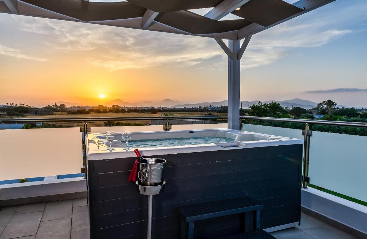 Asteria Pearl Villa 2 With Rooftop Jacuzzi Tigaki Dış mekan fotoğraf