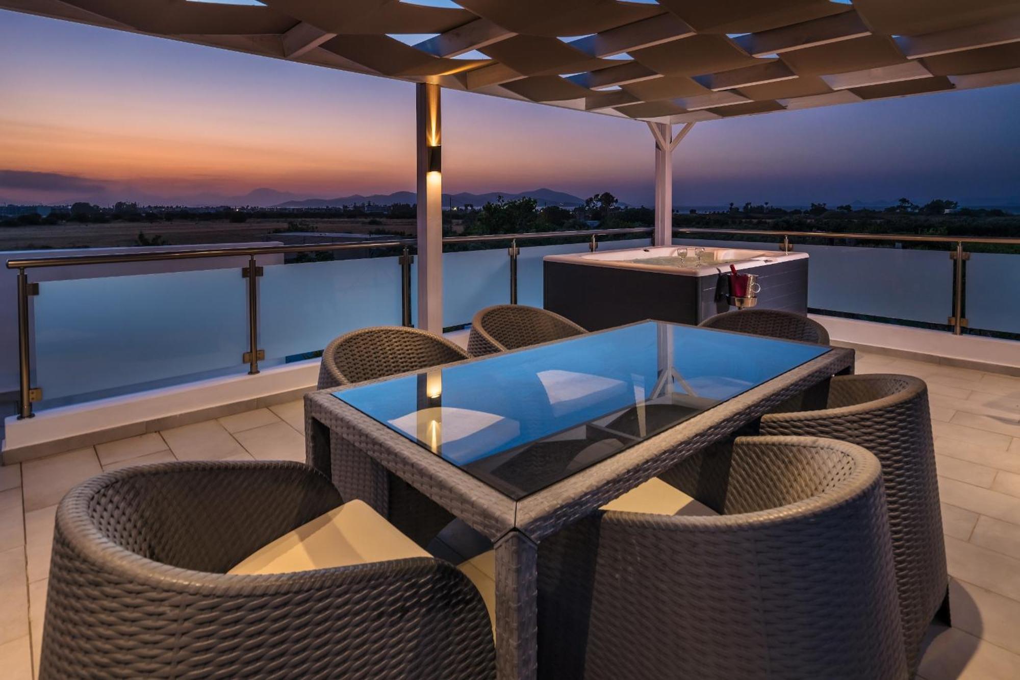 Asteria Pearl Villa 2 With Rooftop Jacuzzi Tigaki Dış mekan fotoğraf