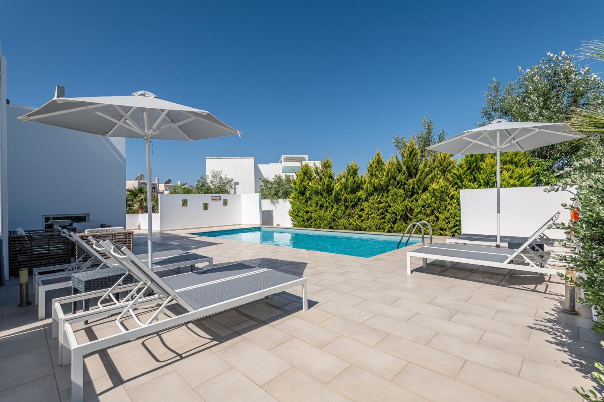 Asteria Pearl Villa 2 With Rooftop Jacuzzi Tigaki Dış mekan fotoğraf